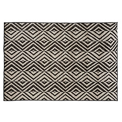 Atmosphera, Createur D'Interieur Tapis rectangulaire intérieur et extérieur Géométrique - 120 x 160 cm - Noir et blanc