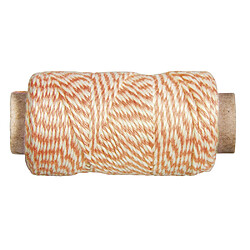 Rayher Ficelle bicolore orange et blanc 35 m x ø 1 mm