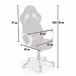 Acheter Franchi Chaise de bureau sport fauteuil gamer ergonomique en similicuir Race