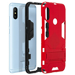 Acheter Avizar Coque Xiaomi Mi A2 Lite Anti-choc Bumper Silicone Armature Polycarbonate Rouge