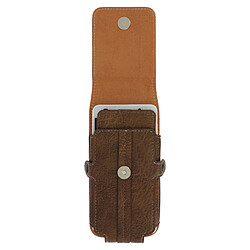 Avizar Housse Etui Ceinture Porte-carte Universel Smartphone taille XXL - Marron pas cher