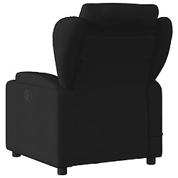 Avis vidaXL Fauteuil de massage inclinable Noir Tissu