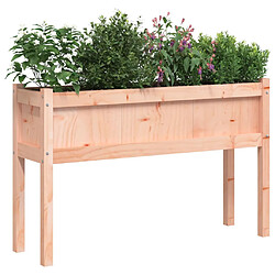 Avis vidaXL Jardinières avec pieds 110x31x70 cm bois massif douglas