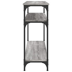 Maison Chic Table console | Meuble d'entrée | Table d'appoint sonoma gris 100x29x75 cm bois d'ingénierie -GKD47275 pas cher