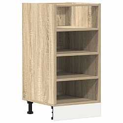 vidaXL Armoire basse chêne sonoma 40x44,5x81,5 cm bois d’ingénierie