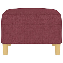 Acheter Maison Chic Repose-pied,Tabouret confortable Rouge bordeaux 70x55x41 cm Tissu -MN92709