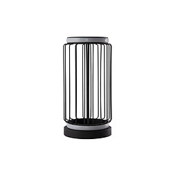 Searchlight Lampe de table LED Cage, métal noir