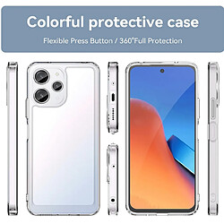 Htdmobiles Coque pour Xiaomi Redmi 12 4G - housse etui silicone gel fine + film ecran - TRANSPARENT TPU