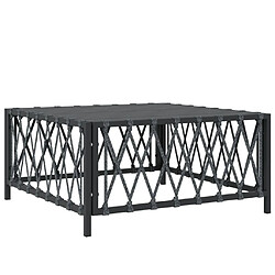 Maison Chic Salon de jardin 5 pcs avec coussins - Table et chaises d'extérieur - Mobilier/Meubles de jardin Moderne anthracite acier -MN27240 pas cher