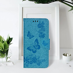 Avis Avizar Étui Motif papillon et fleur Samsung Galaxy A33 Portefeuille Support Vidéo Bleu