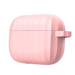 Coque en silicone antichoc (prise en charge de la charge sans fil) rose pour votre Apple AirPods Pro