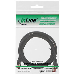 Câble de raccordement InLine® S / FTP PiMF Cat.6 250 MHz sans halogène, noir, 3 m