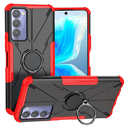 Coque en TPU 2-en-1, airbag quatre coins avec béquille pour votre Tecno Camon 18 - rouge