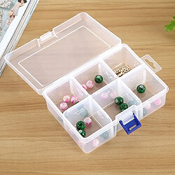 Avis Wewoo Pour organisateur de boîte à bijoux avec diviseurs réglables, Taille: grande, 6 fentes de rangement en plastique