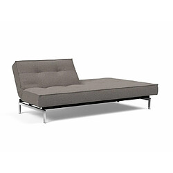 Avis Inside 75 INNOVATION LIVING Canape SPLITBACK CHROME convertible lit 115*210 cm Tissu Mixed Dance Grey