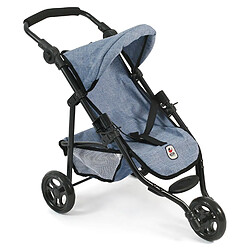 Bayer Chic 2000 Petite poussette de jogging LOLA bleu jean pour poupée