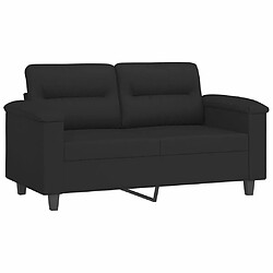 Acheter Maison Chic Canapé 2 places avec oreillers,Sofa de Salon,Canapé droit noir 120 cm tissu microfibre -GKD333233