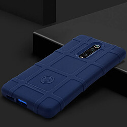 Avis Avizar Coque Xiaomi Mi 9T Antichoc Renforcée Silicone Carreaux Relief Bleu Nuit