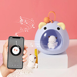 Avis General Haut-parleur Bluetooth portable, haut-parleur Bluetooth Kawaii, appairage stéréo sans fil, 15 heures de lecture, son haute définition, mini haut-parleur Bluetooth mignon pour animal de compagnie (violet)