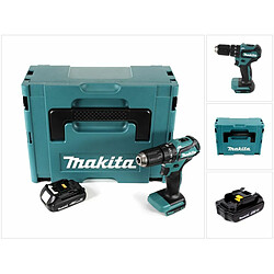 Makita DHP 483 Y1J Perceuse-visseuse à percussion sans fil 18V 40Nm + Makpac + 1x Batterie 1,5 Ah - sans chargeur