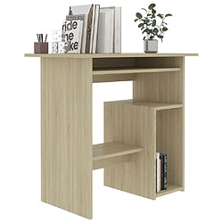 Avis Maison Chic Bureau,Table de travail,bureau de travail pour chambre Chêne sonoma 80 x 45 x 74 cm Aggloméré -GKD20790