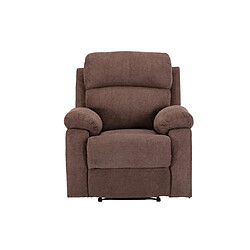 Vente-Unique Fauteuil relax en tissu TOLZANO - Marron