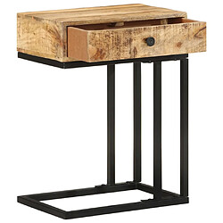 vidaXL Table d'appoint en forme d'U 45x30x61cm Bois de manguier massif