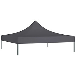 vidaXL Toit de tente de réception 2x2 m Anthracite 270 g/m²