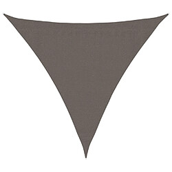 vidaXL Parasol en PEHD triangulaire 3,6 x 3,6 x 3,6 m Anthracite