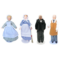 4 Pièces 1:12 Maison De Poupée Miniature En Porcelaine Poupée Modèle Petite Belle Fille Garçon