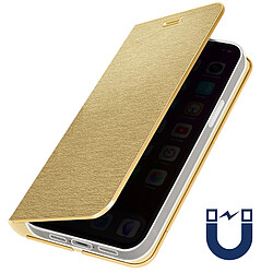 Avizar Étui pour iPhone 14 Pro Max Porte-carte et Support vidéo Luna Book Gold Or pas cher