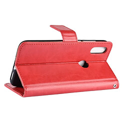 Acheter Wewoo Housse Coque en cuir à rabat horizontal pour Crazy Horse Texture pour Xiaomi Mi Play, avec porte-cartes et porte-cartes, ainsi que porte-monnaie lanière (Rouge)