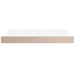 Avis vidaXL Matelas de lit à ressorts ensachés Cappuccino 140x200x20 cm