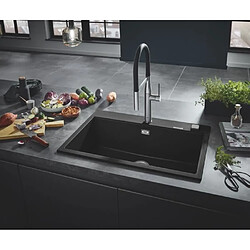 Acheter GROHE Évier en composite K700 31652AP0 - A encastrer - 1 bac - sans égouttoir - 78x51 cm - Noir granite