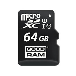 Avis Carte Mémoire Micro SD avec Adaptateur GoodRam M1AA-0640R12 64 GB UHS-I Cours 10 100 Mb/s