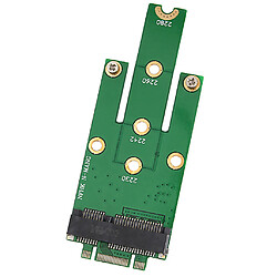 Nouvelle Msata Mini Pci-e 3.0 Ssd à Ngff M.2 B Clé Sata Interface Carte D'interface Vert En PCB