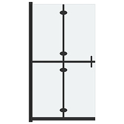 vidaXL Paroi de douche pliable Verre ESG dépoli 70x190 cm