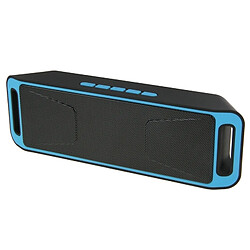 Acheter Wewoo Enceinte Bluetooth d'intérieur bleu pour iPhone, Galaxy, Sony, Lenovo, HTC, Huawei, Google, LG, Xiaomi, autres Smartphones Haut-parleur stéréo sans fil portatif de musique de Bluetooth, téléphone mains libres de réponse de et ampère Radio FM & Carte TF,