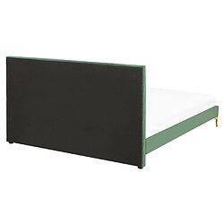 Acheter Beliani Lit double en velours vert 160 x 200 cm LIMOUX