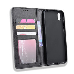 Acheter Wewoo Housse Coque Boucle magnétique rétro Crazy Horse Texture en cuir à rabat horizontal pour Huawei Y5 2019avec support et fentes cartes et cadre photo noir