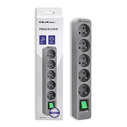 Power strip 5 sockets, 1.8m, Grey