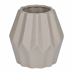 Paris Prix Vase Déco en Céramique Origami 12cm Taupe