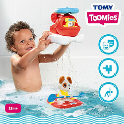 Toomies- Tomy E73307C mer Ensemble hélicoptère Flottant et Radeau de Sauvetage-Hélice à Eau-Pilote Eclabousseur-Jouet de Bain pour bébé et verseur-A partir de 1 an