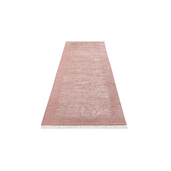 Avis Vidal Tapis de couloir en laine 297x99 rose Darya