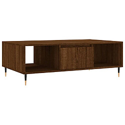 vidaXL Table basse chêne marron 104x60x35 cm bois d'ingénierie