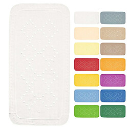 Spirella Tapis Fond de baignoire PVC ALASKA 91x36cm Blanc