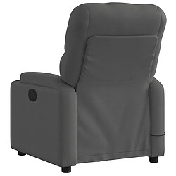 Acheter Maison Chic Fauteuil Relax pour salon, Fauteuil inclinable de massage électrique gris foncé tissu -GKD88306