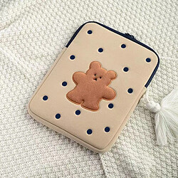 Acheter Universal 13 pouces Cartoon Point Case Cute Korean Cute Bear Protective Cover Laptop iPad Pro Storage Sleeve Inside Pocket | Cosmetic Bag Case