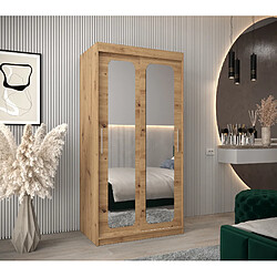 Abiks Meble Armoire PROMO T3 À Portes Coulissantes 200/100/62 2 Portes (Artisan/Artisan)