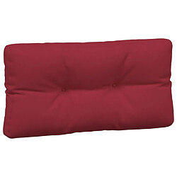 Acheter vidaXL Coussins de palette lot de 3 rouge bordeaux tissu